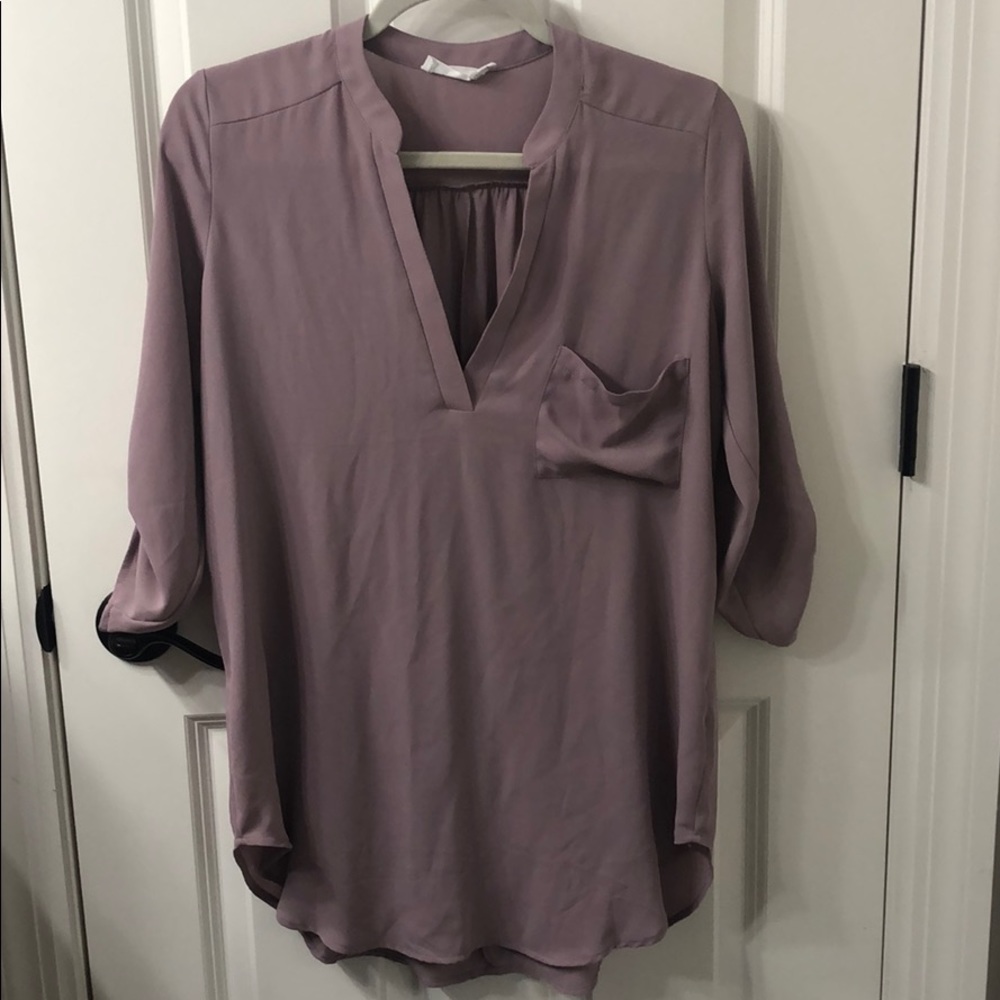 Lush Roll Tab Blouse